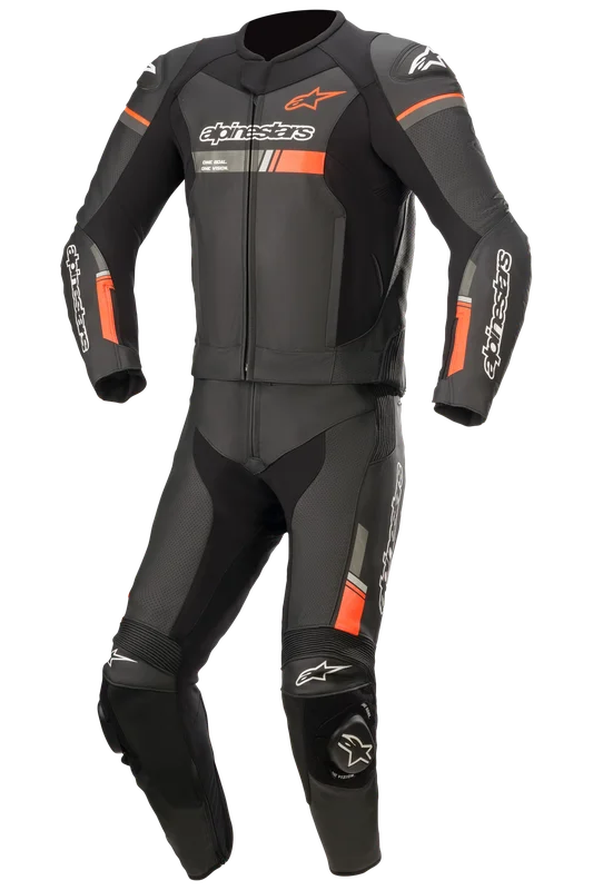 Alpinestars GP Force Chaser Leather Suit 2pc Black/Red/Fluo 60