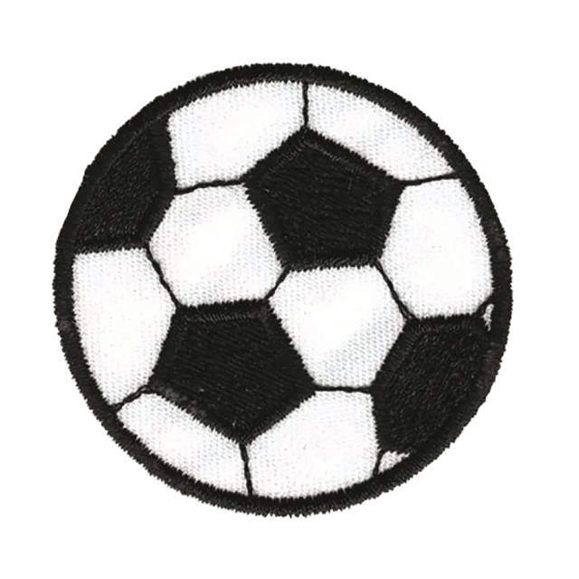 Trend-Tex Applikation Fotboll Sytillbehör Svart 4,5 CM