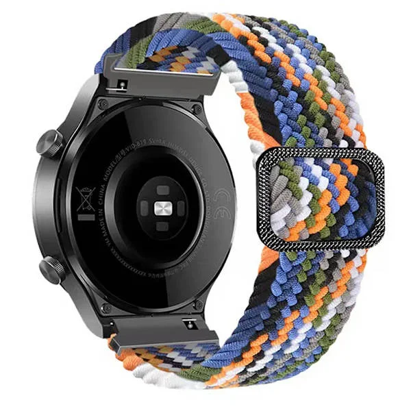 Kompatibel Garmin Forerunner 570 265 255 Nylonrem Garmin Venu 3 2 Vivoactive 6 5 Band 20 22mm Magnetiskt Spänne Klockarmband regnbåge 1st 20mm