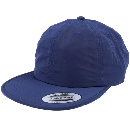 Yupoong - Nylon Cap Navy Fitted Fitted Blue Cap - @ Hatstore