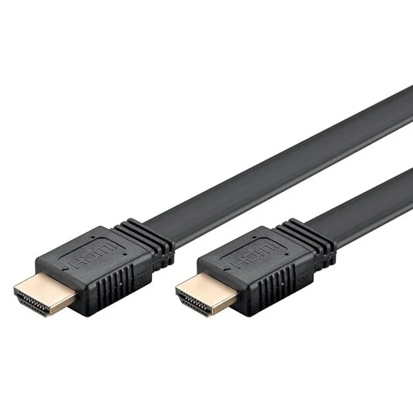 Goobay Flat HDMI-kabel med Ethernet 1m / HDMI 2.0-kabel 4K 60Hz