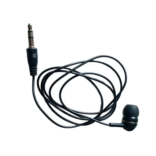 3,5 mm ensidig mono øretelefon mono kablet hodesett ensidig øretelefon hodetelefoner for mobiltelefon MP3 MP4-spiller