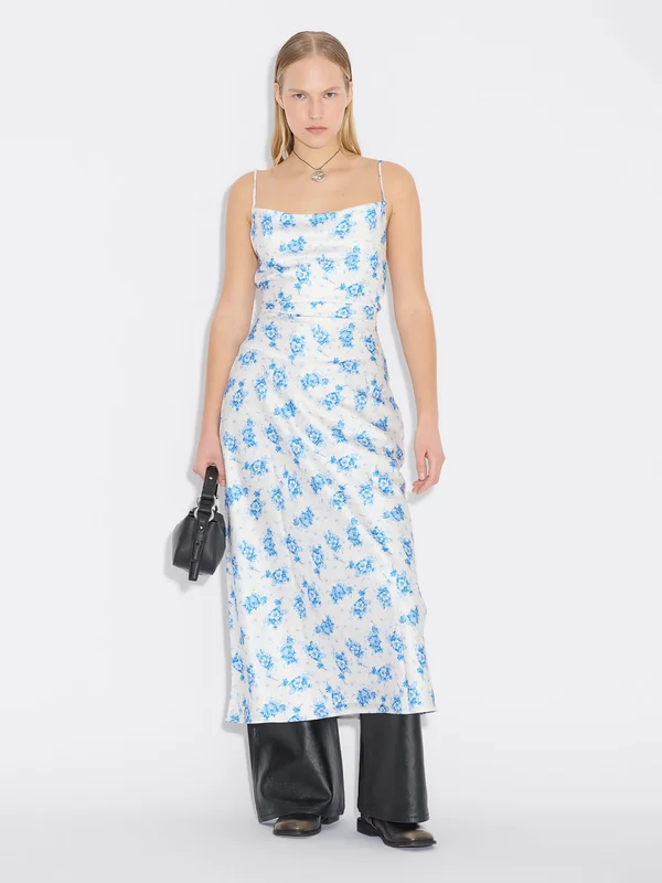 Holzweiler Eila Print Midi Dress - Ecru Mix - Women's - 32