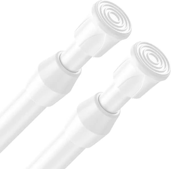 2-pakning uttrekkbar spennstang, 40-70 cm, hvit[JUN]