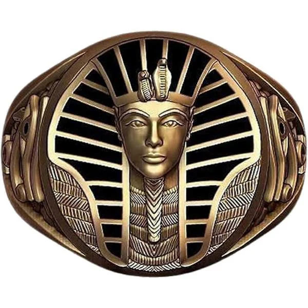 Farao Ring, Ægyptisk Farao Horus Øje Ring til Mænd, Hip Hop Farao Horus Øje Biker Ring Guld Farao Kors Ring til Drenge