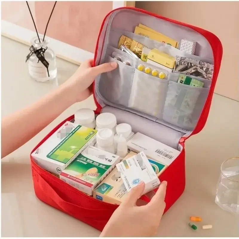 AliExpress - Sac à médicaments de grande capacité, sac médical Portable de voyage, ensemble de sacs de rangement de médicaments à domicile, Kit de 