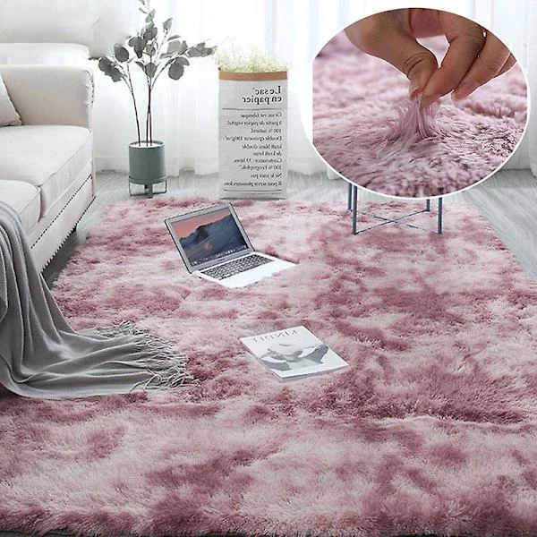 Lodne Regnbue Tepper for Barnerom Myke Lodne Tepper Stue Barn Babyrom Barnehage Lekerom Søt Innredning Teppe Tie Dye Skitten Rosa