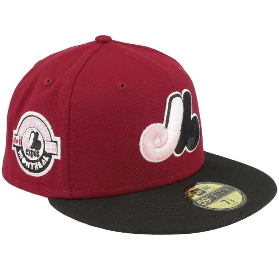 New Era - MLB - Red - fitted - Cap - Montreal Expos Echo 59FIFTY Cardinal/Black Fitted - Hatstore