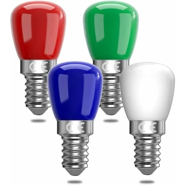 E14 Fargerik LED-lyspære, 3W Rød, Grønn, Blå, Varmhvit Lystpære, Egnet for AC220-240v, Halloween/Jul/Festival, Bar/Fest Farge Lys