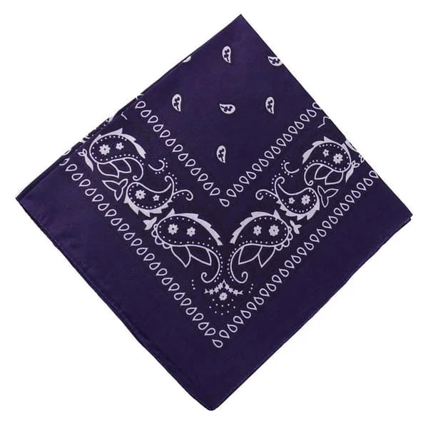 Bandana huivi huivi nuuska kangas paisley kuvio violetti