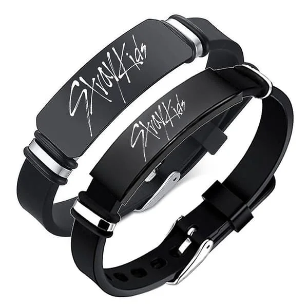 2-pack Kpop Stray Kids Merch Armband, Stray Kids Charm Silikonarmband Smycken för presenter