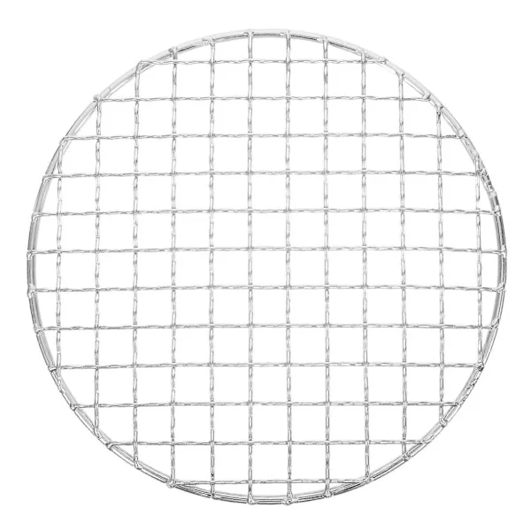 Runt Grillgaller Rostfritt Stål Bakgaller Rostbeständigt För Picknick Silver 16.50X16.50X0.50CM Hög Temperaturtolerans 1-pack