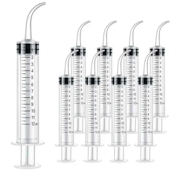 10-pakning 10 ml sprøyte plastsprøyte med hette Matesprøyte for kjæledyr Individuelt pakkede sprøyter Målesprøyte Steril for laboratorier, mat, 