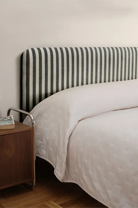 Jotex - Hoofdeinde 180 Cm Zwart/witte Streep Zwart/witte streep - MOLTON - Koop Hoofdborden bij Jotex