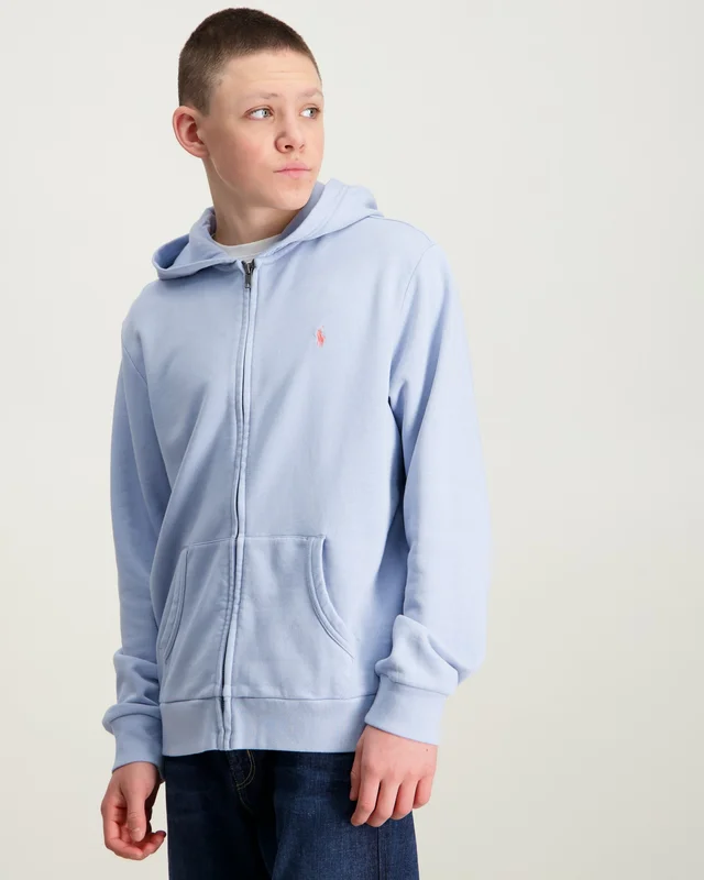 Polo Ralph Lauren French Terry Full-Zip Hoodie Blauw Hoodies Jongens - Kids Brand Store