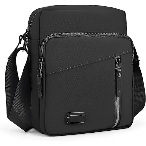 Men's Shoulder Bag Crossbody Bag with Adjustable Strap Lightweight Waterproof Messenger Bag with Multiple Pockets Cross Body Bag for Daily Use