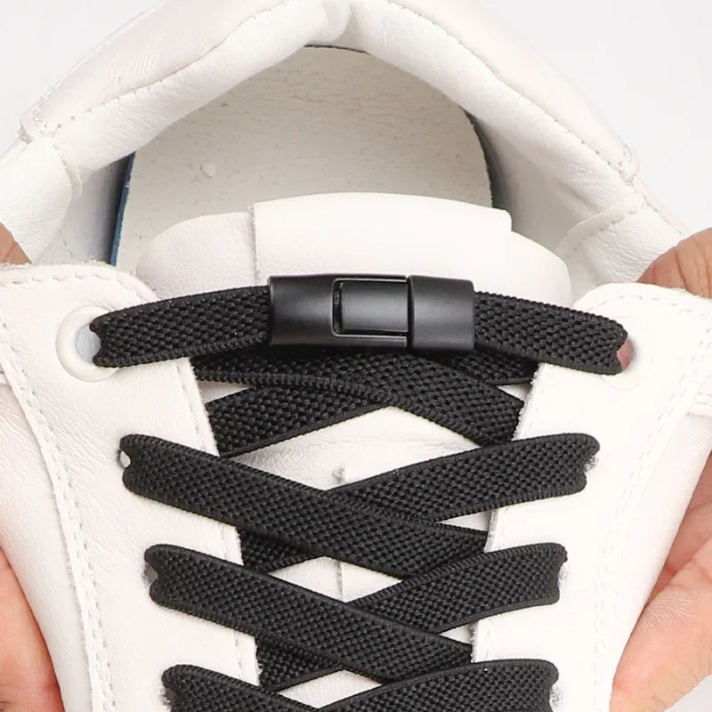AliExpress - Serrure à pression colorée sans lacet lacets élastiques pour baskets Sport lacets élastiques sans nœud taille unique pour tous les 