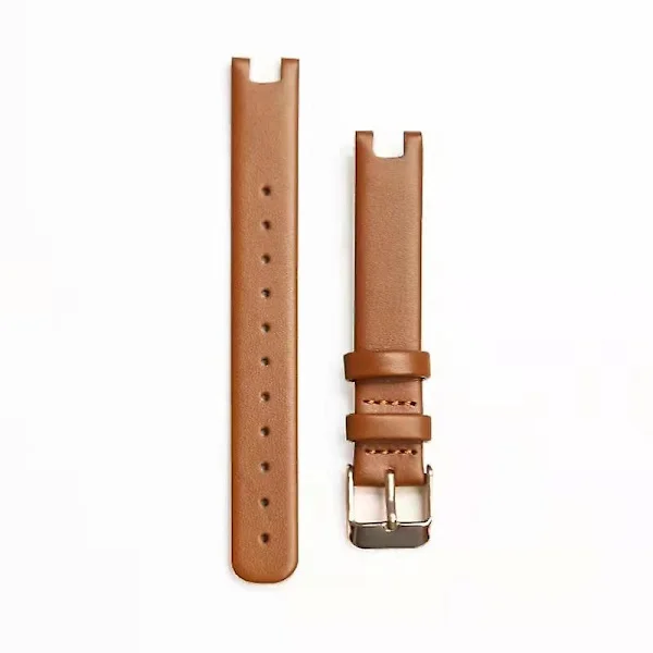 Kompatibelt Garmin Lily 14MM Ekte Skinn Klokkereim Smart Rustfritt Stål Belte