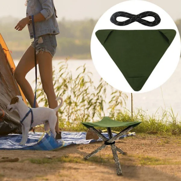 Ståstol Stof Sammenklappelig Camping Stol Betræk Letvægts Triang