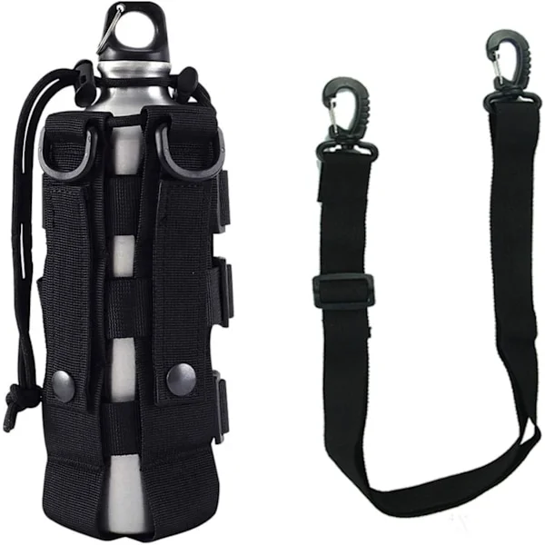 Taktisk vandflaskeholder, justerbar vandflaskeholder, militær nylon vandflaske taske 0,5L - 2,5L militær taktisk vandflaskeholder til Ou