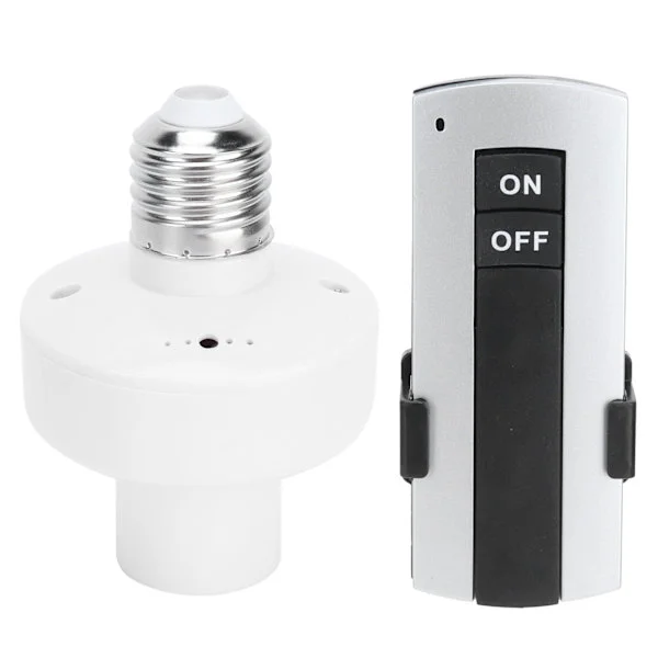 E27 Lamp Holder with Remote Control Accessory for Home Bedroom 220V