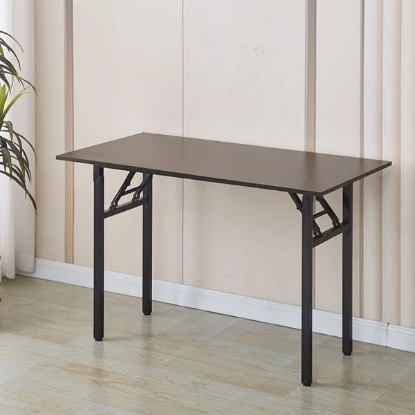 Kokoontaitettava työpöytä 120x60x75cm - Musta Pähkinäpuu