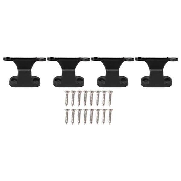 4 set RV Door Holder Multifunctional Keep Door Open Rustproof Camper Door Stop for Caravan Boat Black