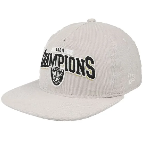 New Era - NFL Gris snapback Casquette - Las Vegas Raiders League Champions Golfer Grey Snapback @ Hatstore