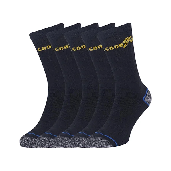 Goodyear Herr Kraftiga Arbetsstrumpor (5-pack) 6 UK-11 UK Svart