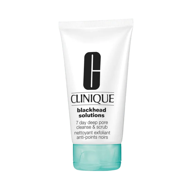Clinique Blackhead Solutions 7 Day Deep Pore Cleanse & Scrub Ansiktsmask peeling Dam 125 ML