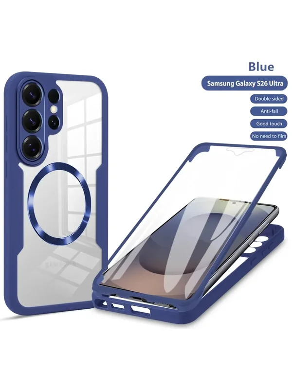 AliExpress - Étui magnétique transparent avec protection d'écran complète 360° pour Samsung Galaxy S26 S25 Edge S24 S23 S22 Ultra PLUS FE A07 A56 A36 