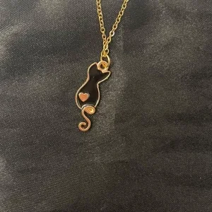 Katt halsband guld imitation katt smycke