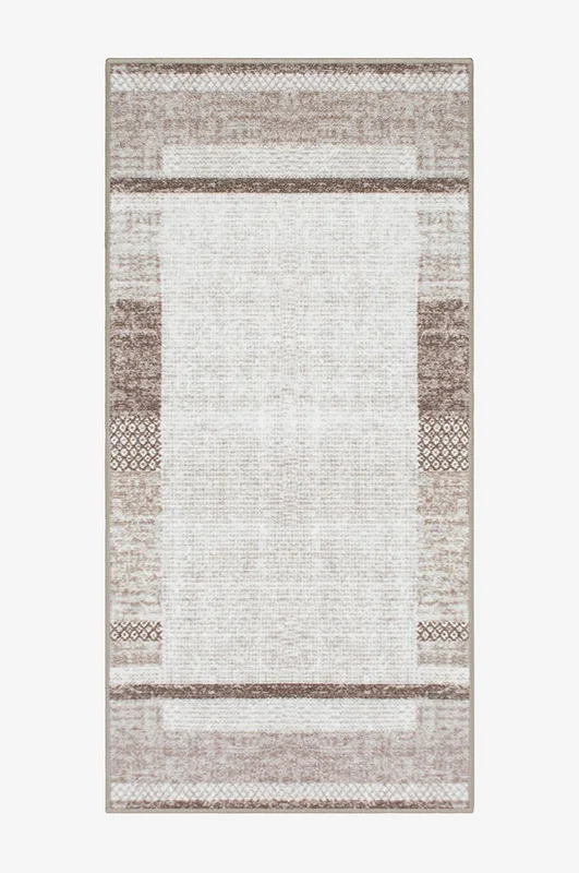 KM Home - Gummiert teppe Trendy - Natur - Glattvevde tepper - 80X150 - Fra Homeroom