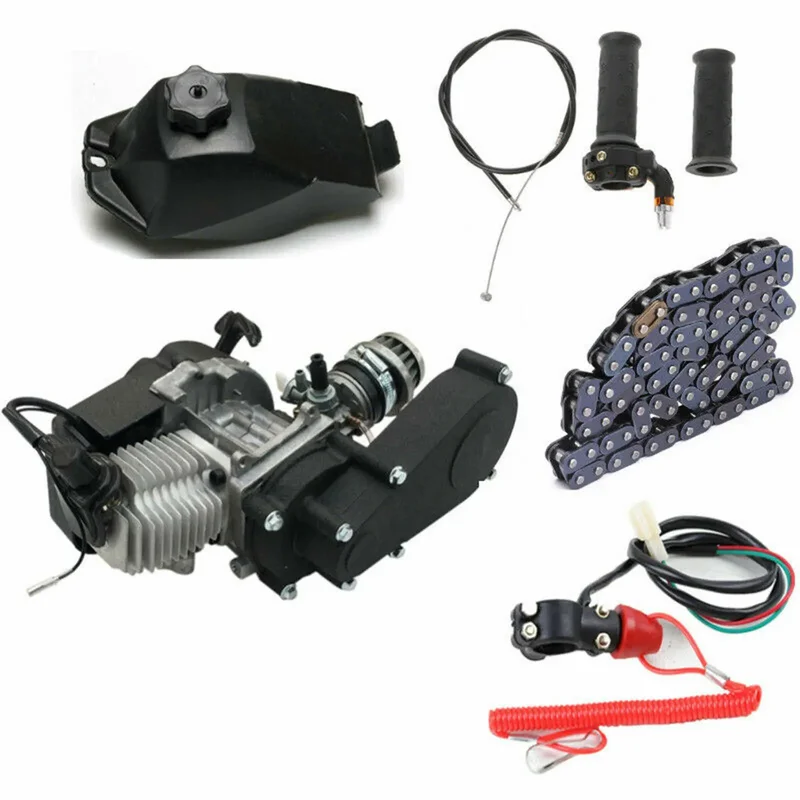 AliExpress - 49CC 2Takt Mini Dirt Bike Motor Motor Kit Pull Start für Pocket ATV Scooter luftgekühlt