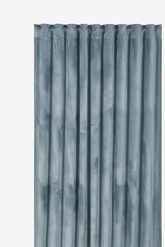 Cellbes of Sweden - Gardinlängd sammet 2-pack - grå - - 140 x 220 cm
