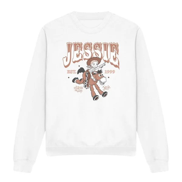 Toy Story Unisex Vuxen Jessie Mono Sweatshirt L Vit