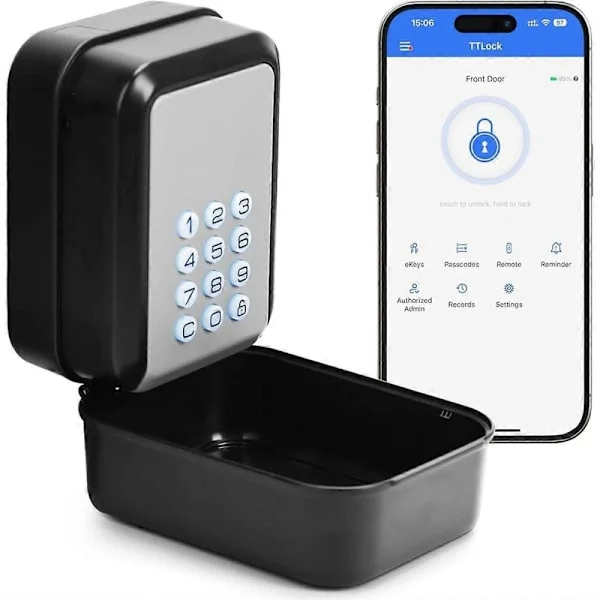 Smart nøgleboks Elektronisk Bluetooth-nøgleboks med APP-kontrol