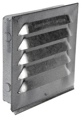 Habo 33 Z Ventilgaller galvaniserad plåt 100x100 mm, Ventilation