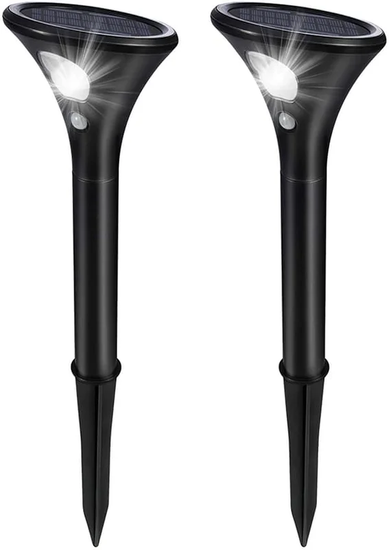 Stilys Pathway Lights, Solar Garden Lights Outdoor Landscape Lighting Auto On/Off Solar Stake Lamp for Yard, Porch, Driveway, Patio, Path,