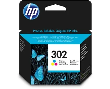 HP-HP Ink 302 Tri-Color-HP 302 Trefargepatron-Printing ink, toner & paper-Blekkpatroner