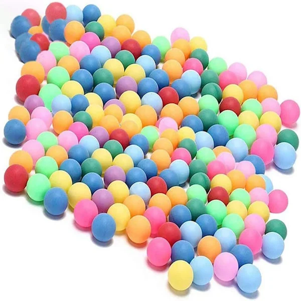150 st Färgade Pingisbollar, Plastbordtennisbollar för Pong-spel och Reklam, Barn, DIY, Roliga Konstprojekt, Hundleksak, Kattleksak