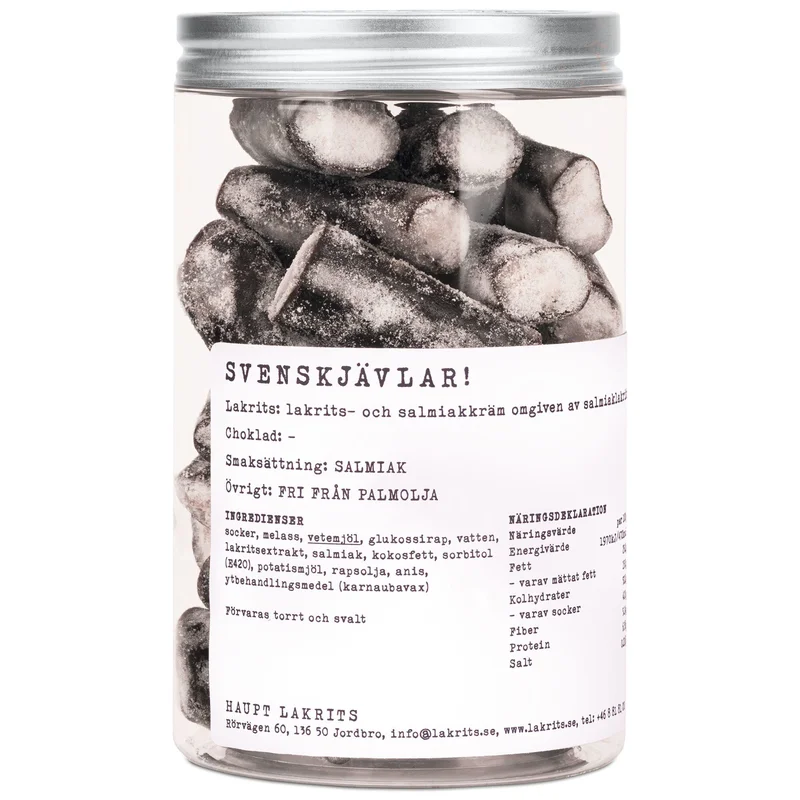 Haupt lakrits Svenskjävlar! 250 g | Matlagning > Skafferiet > Lakrits | Bagaren och Kocken
