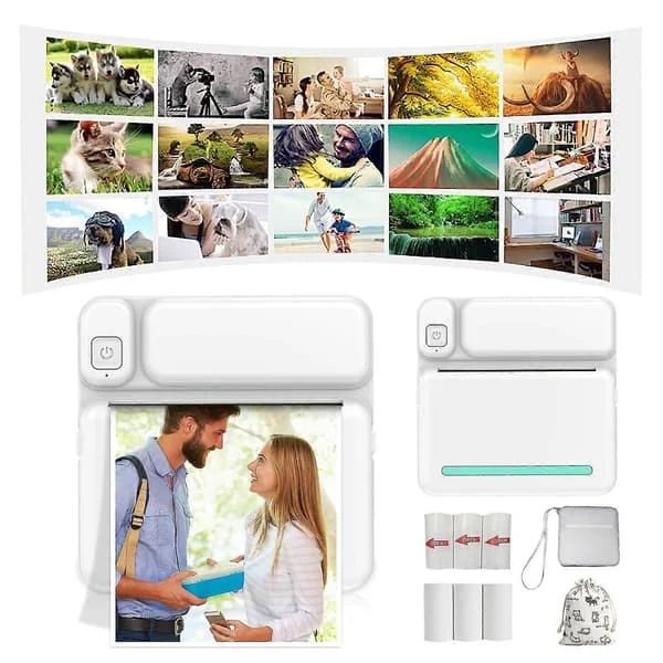 [RM]Thermal Portable Bluetooth Printer 57mm Mini Wireless POS Thermal Picture Photo Printer for Android IOS Mobile Phone FLYE1984