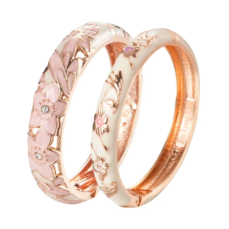 AliExpress - Armreif für Frauen, doppeltes Emaille-Armreif-Set, Cloisonné-Damenschmuck-Accessoires, indischer Stil, Dubai, trendiges Metallarmband zur