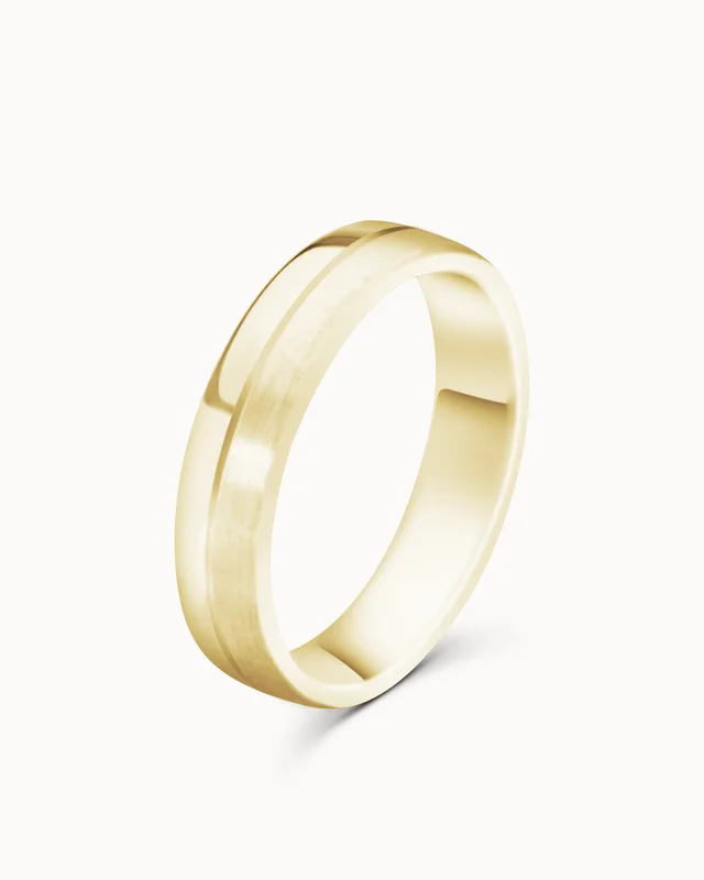 Philip Trouwring voor Heren 18K Geel Goud - Vintage Design van Vanbruun
