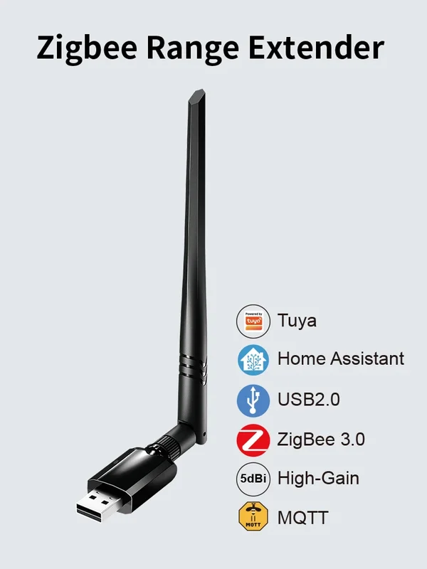 AliExpress - Zigbee Range Extender Tuya Zigbee USB High-Gain Gateway zur Erweiterung der Zigbee-Abdeckungsreichweite mit abnehmbarer Antenne für Home 