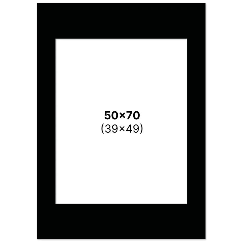 Pen Store Passepartout Sort 50x70 cm