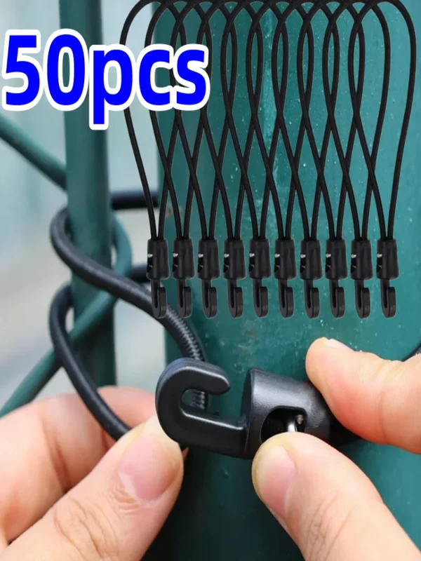 AliExpress - 5/10/50 Stuks Bungee Koord Hoge Elasticiteit Expander Met Haken Rubber Spanner Voor Camping Dekzeil Bagageband Elastisch Touw