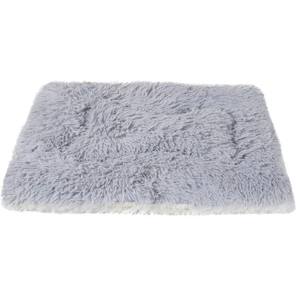 Maskintvättbar Hundmatta Dubbelsidig Hundbädd Filt Användbar Husdjursbädd (M 78/54 CM, Ljusgrå)