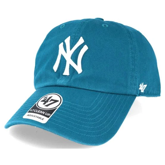 47 Brand - MLB Grønn adjustable Caps - New York Yankees Clean Up Dark Teal Adjustable @ Hatstore